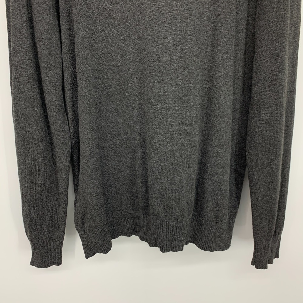 Calvin Klein Sweater Womens Size XL Gray Ribbed Mock Neck Pullover Long Sleeve - Picture 9 of 9